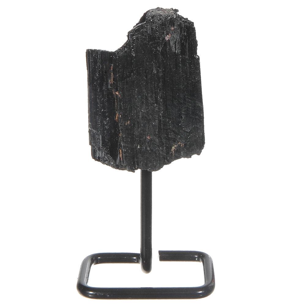 Black Tourmaline on Metal Base