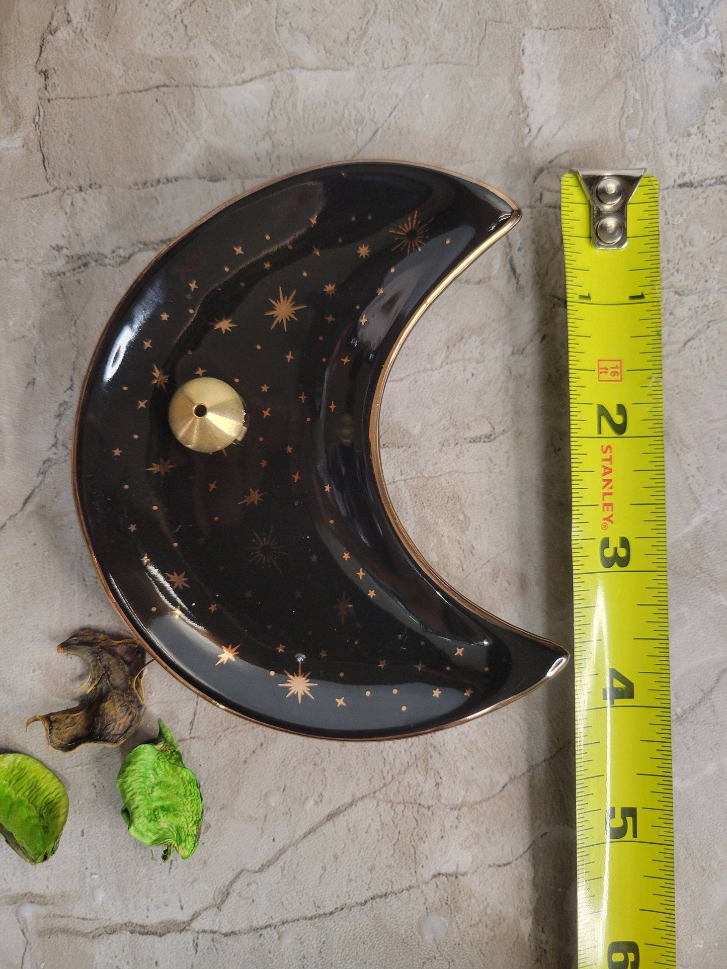 Ceramic Moon Plate Incense Holder